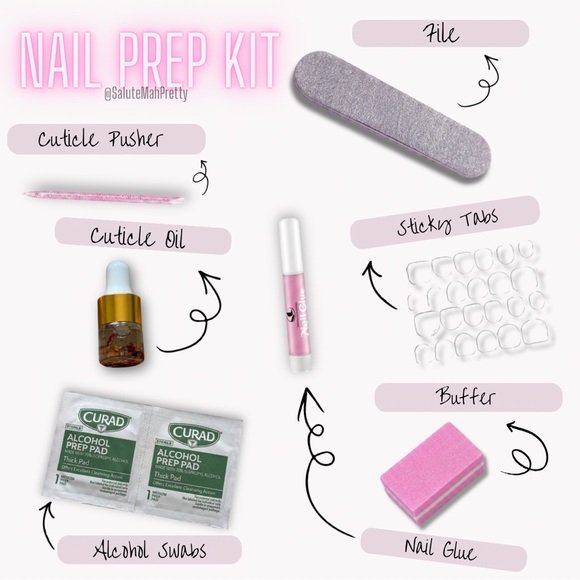 “Pink Roses” Press on nails (HANDMADE) - Picture 14 of 15